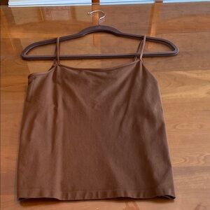 Brown Women's Camisole Top. Works Alone or Layered.